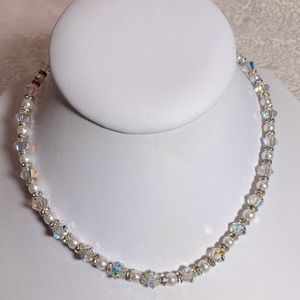 Swarovski Crystal & Pearl Necklace